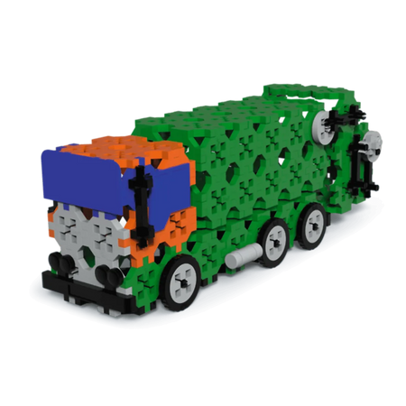 Zestaw klocków Connect 2w1: Śmieciarka / Traktor
