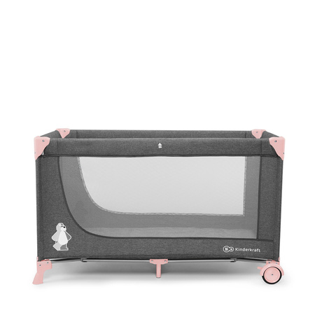 Łóżeczko turystyczne JOY Kinderkraft różowe
