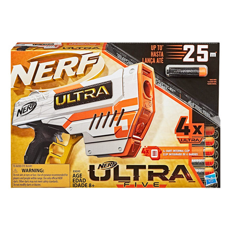 Hasbro Nerf Wyrzutnia Ultra Five E9593 + 4 Strzałki