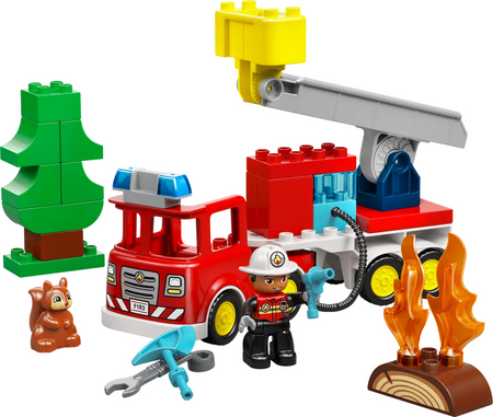 Lego 10473 Duplo Wóz strażacki z wężem i strażakiem