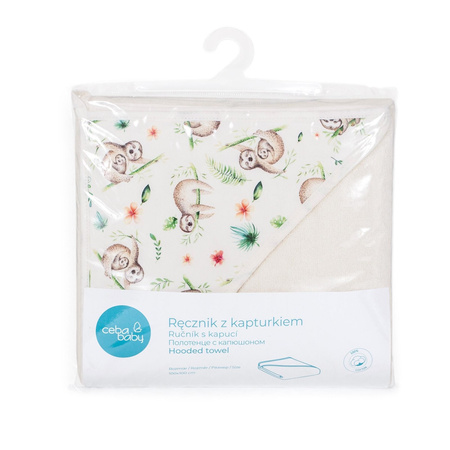 Ręcznik dla niemowlaka Printed Line Lazy 100x100 Ceba Baby