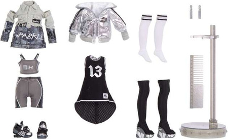 MGA Rainbow High - Shadow High Lalka Nicole Steel