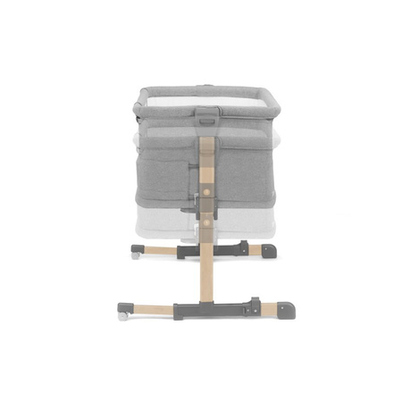 Kinderkraft Łóżeczko dostawne NESTE GROW Light Grey Full Wood