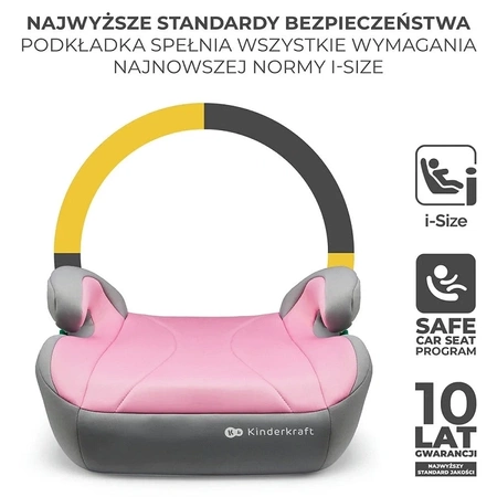 Kinderkraft Podstawka samochodowa I-BOOST I-Size Pink