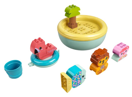 Zabawa w kąpieli pływająca wyspa ze zwierzątkami Lego Duplo 10966
