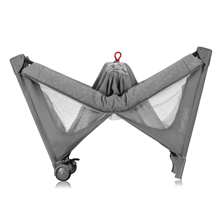 Lionelo Łóżeczko turystyczne Jasmin Easy Fold Grey Stone