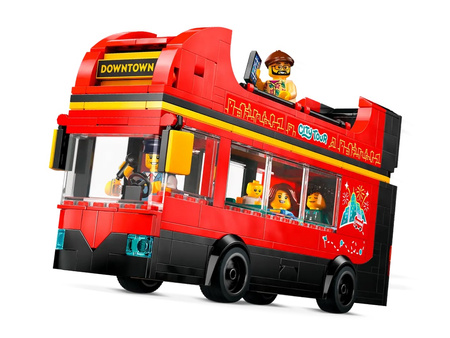 Lego 60407 City Czerwony, piętrowy autokar