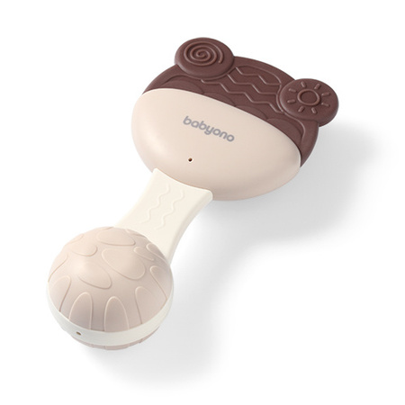 Babyono Gryzak z grzechotką BEAR