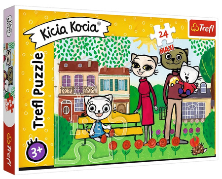 Trefl Puzzle Zabawy Kici Koci, 24 el. maxi