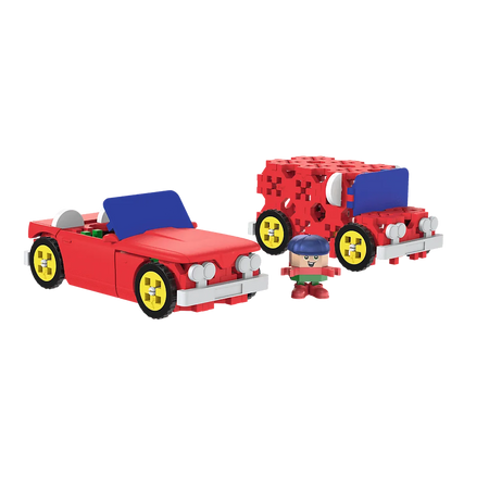 Zestaw klocków Connect 2w1: Kabriolet / Dostawczak