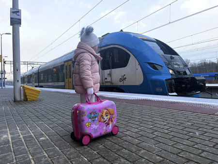 Psi Patrol Jeżdżąca walizka podróżna - Różowa