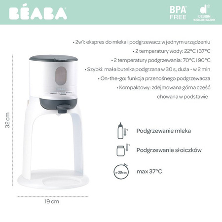 Beaba Bib'expresso Ekspres do mleka 2w1 White grey
