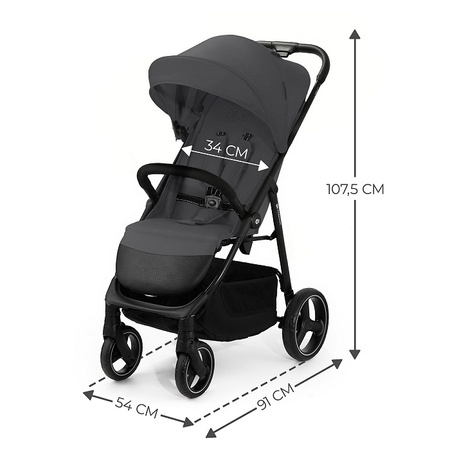 Kinderkraft Wózek spacerowy TRIG 3 Granite Grey