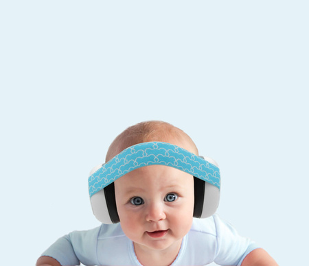 SafeTeddy Wygłuszające słuchawki ochronne dla niemowląt niebieski 0m+