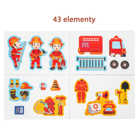 Smily Play Układanka magnetyczna Straż