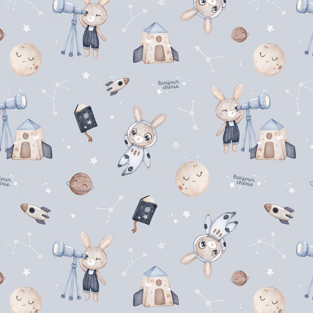 Bonjour Cherie Bambusowa poduszka niemowlaka Astronom 25 x 30 cm