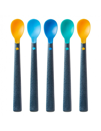 Tommee Tippee Łyżeczka z długim uchwytem Softee 4m+ 5 szt.