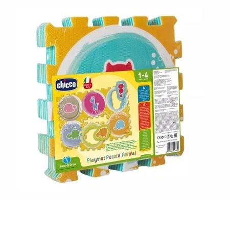Chicco Miękka Mata Puzzle Zwierzęta
