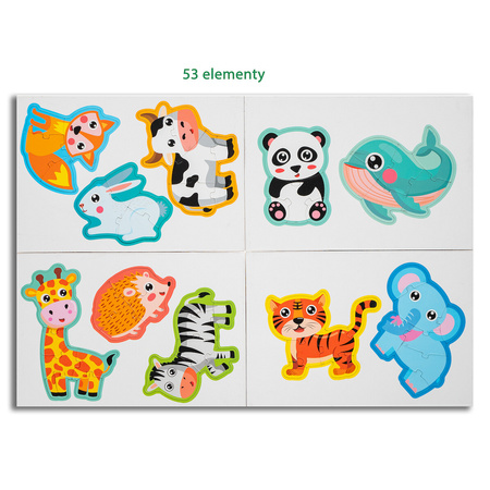 Smily Play Układanka magnetyczna Zwierzęta