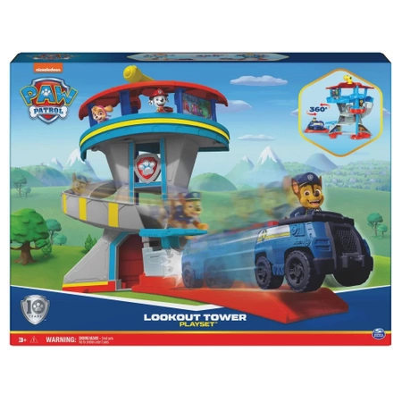 Spin Master Psi Patrol - Baza Psiego Patrolu z wieżą obserwacyjną + 2 figurki piesków
