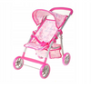 Wózek spacerowy dla lalek z koszem i daszkiem