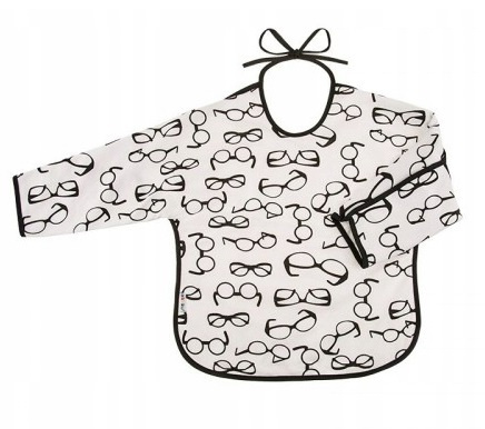 Akuku Fartuszek dziecięcy z rękawkami OKULARY A1744