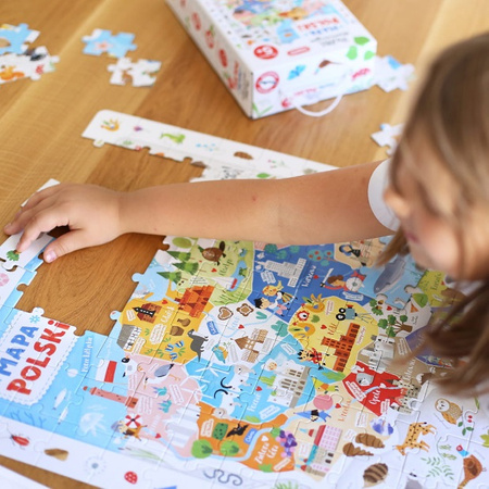 CzuCzu - Puzzle obserwacyjne. Mapa Polski