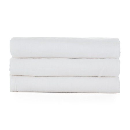 PETITE&MARS Zestaw pieluszek z muślinu bambusowego 3 szt. Moussy Total White