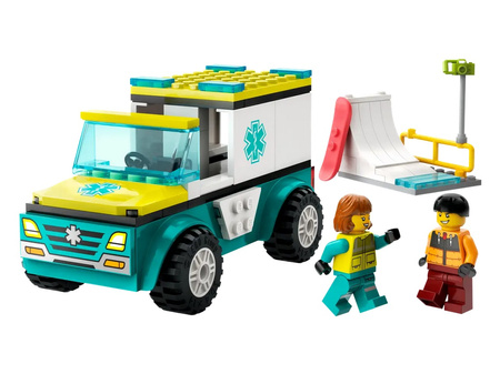 Lego 60403 City Karetka i snowboardzista