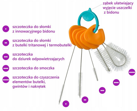B.Box komplet 5 szczotek do czyszczenia