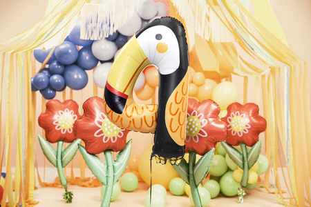 Balon foliowy Kwiatek, 53x96 cm, mix