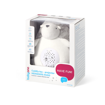 Babyono Przytulanka - projektor HEDGEHOG HUGO