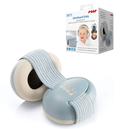 REER Słuchawki ochronne SilentGuard od 12 m + pastelowy niebieski
