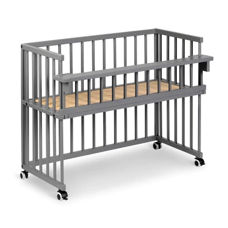 Klupś Łóżeczko dostawne PICCOLINO 90x40 cm Grafit