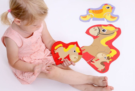 CzuCzu - Puzzle progresywne. Zwierzątka na wsi