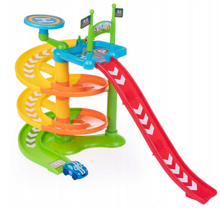 Dumel Flota Miejska Tiny Zjeżdżalnia z autkiem