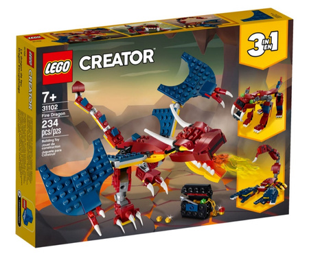 Smok ognia 31102 Lego Creator 3 w 1