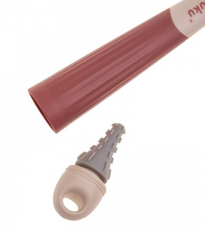 Akuku Szczotka silikonowa z wymienną końcówką