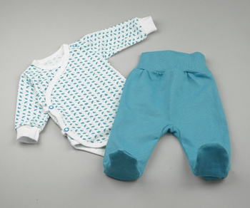 Mrofi Komplet Cloud druk r.56 Body i półśpioch