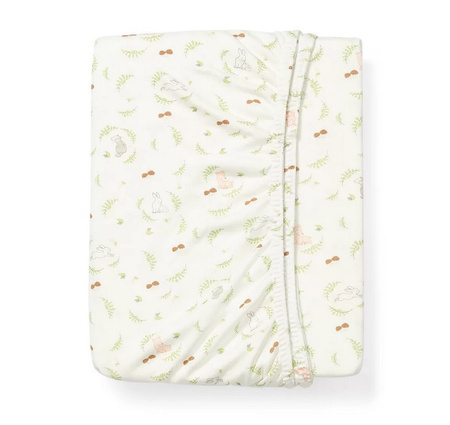 Babyono Bambusowe prześcieradło z gumką do łóżeczka, FOREST 60x120 749/01