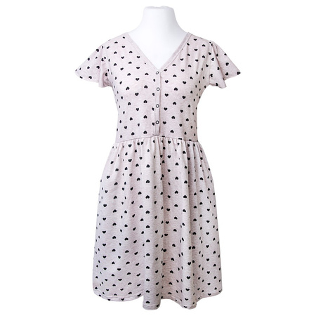 Eevi Koszula ciążowa Linda beżowa w serduszka L