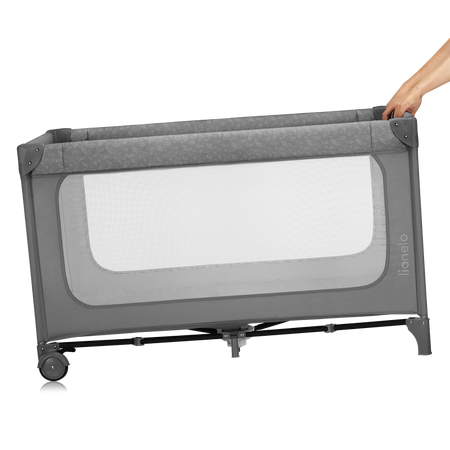 Lionelo Łóżeczko turystyczne Jasmin Easy Fold Grey Stone