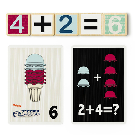 Topbright Lodziarnia zabawka matematyczna dla dzieci - gra edukacyjna Montessori