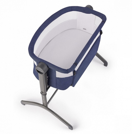 Kinderkraft Łóżeczko dostawne BEA 2w1 , niebieskie