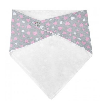 Akuku Apaszka bawełniana na zatrzask, śliniak