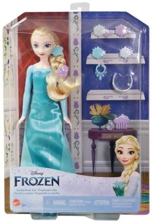 Mattel Frozen Kraina Lodu Lalka Elsa i akcesoria do stylizacji włosów 