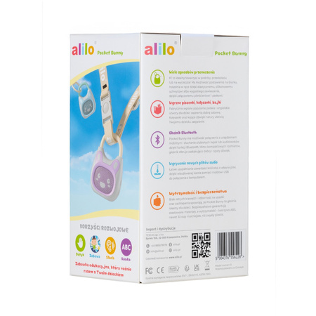 Alilo Odtwarzacz MP3 Pocket Bunny K1 niebieski+mięta