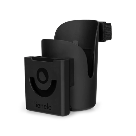 Lionelo uchwyt na kubek i telefon Ove Black Carbon