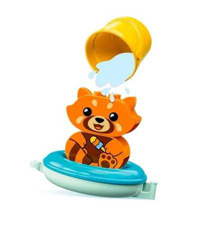Zabawa w kąpieli, pływająca czerwona panda Lego Duplo 10964