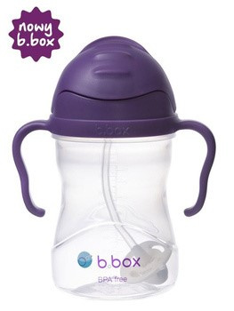 B.BOX Bidon ze słomką 240 ml winogronowy